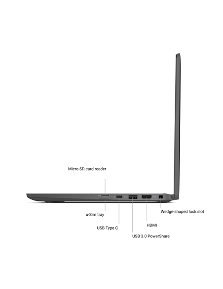 Dell Latitude 7420 2in1 Black, 14 ", WVA, Full HD, 1920 x 1080 pixels, Matt, Intel Core i5, i5-1135G7, 16 GB, DDR4, SSD 512 GB, 