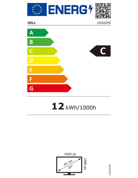 Dell UltraSharp 24 USB-C Hub Monitor- U2422HE-60.47cm(23.8")