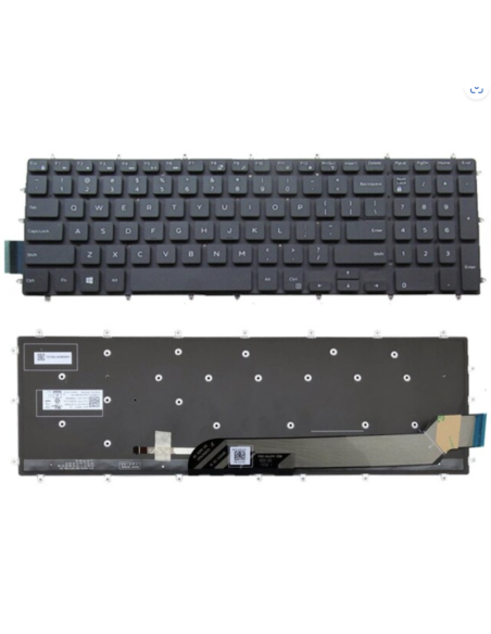 DELL 82KD3 082KD3 INSPIRON, LATITUDE, G3, G5, G7 US ORIGINALI KLAVIATŪRA BE PAŠVIETIMO