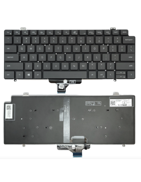 DELL LATITUDE 7410 ORIGINALI US KLAVIATŪRĄ SU PAŠVIETIMU GMM47 0GMM47