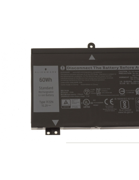 Dell ALIENWARE Originali Baterija 1F22N 01F22N HYWXJ JJPFK 8622M  P37E P40E P79F P82F 60WH