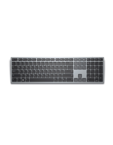 Dell | Keyboard | KB700 | Keyboard | Wireless | Russian | Titan Gray | 2.4 GHz, Bluetooth 5.0