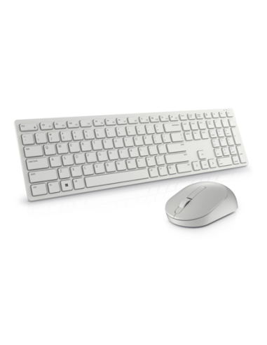 Dell | Keyboard and Mouse | KM5221W Pro | Keyboard and Mouse Set | Wireless | Mouse included | Russian | White | 2.4 GHz