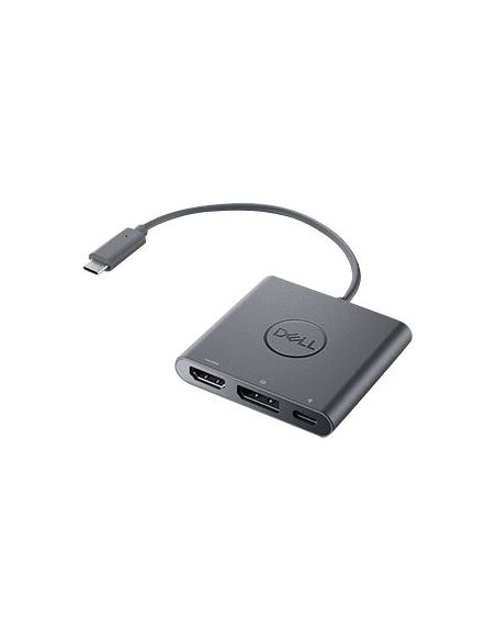 Dell | Adapter | USB-C to HDMI/DP with Power Pass-Through | Black | USB-C Male | HDMI Female USB Female USB-C (power only) Fema