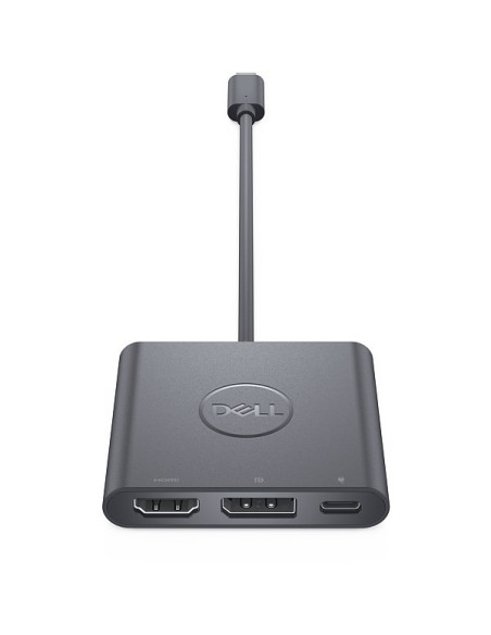 Dell | Adapter | USB-C to HDMI/DP with Power Pass-Through | Black | USB-C Male | HDMI Female USB Female USB-C (power only) Fema
