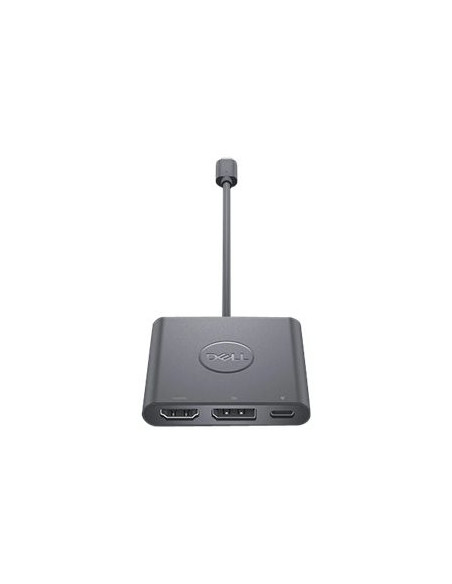 Dell | Adapter | USB-C to HDMI/DP with Power Pass-Through | Black | USB-C Male | HDMI Female USB Female USB-C (power only) Fema