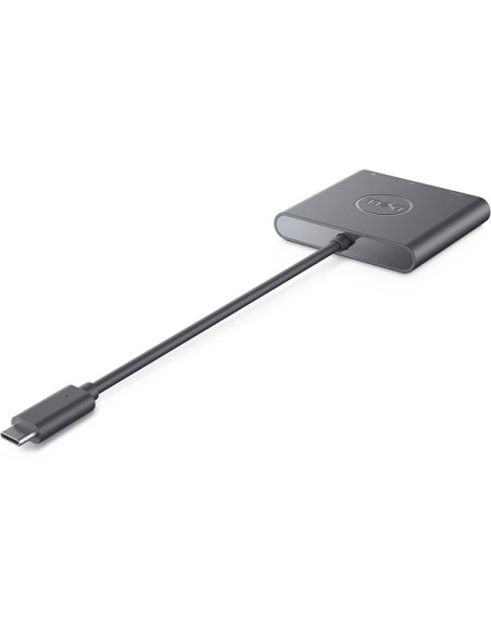 Dell | Adapter | USB-C to HDMI/DP with Power Pass-Through | Black | USB-C Male | HDMI Female USB Female USB-C (power only) Fema