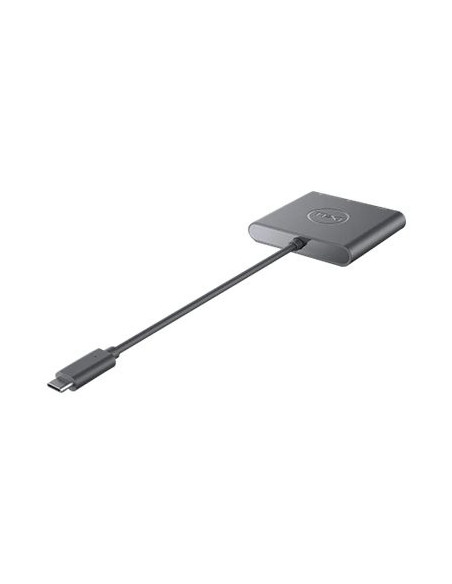 Dell | Adapter | USB-C to HDMI/DP with Power Pass-Through | Black | USB-C Male | HDMI Female USB Female USB-C (power only) Fema