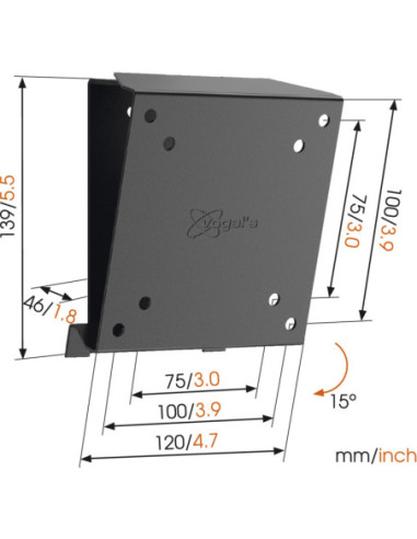 Vogels | Wall mount | MA1010-A1 | Tilt | 17-26...