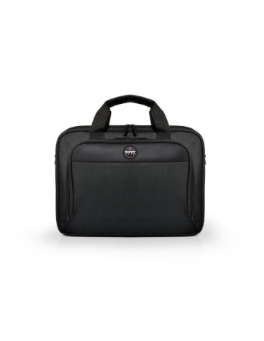 PORT DESIGNS | 105064 | HANOI II CLAMSHELL | Fits up to size 15.6 " | Messenger - Briefcase | Black | Shoulder strap