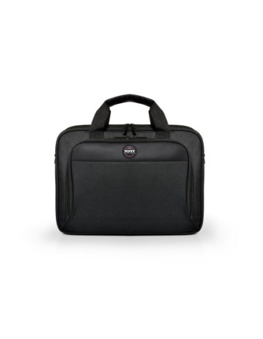 PORT DESIGNS | HANOI II CLAMSHELL | 105064 | Fits up to size 15.6 " | Messenger - Briefcase | Black | Shoulder strap