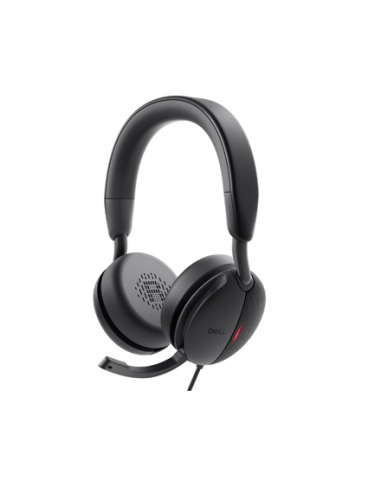Dell | Pro Wired On-Ear Headset | WH5024 | Built-in microphone | USB Type-A | ANC | Black