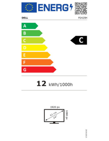 Dell | P2425H | 24 " | IPS | 16:9 | 100 Hz | 8...