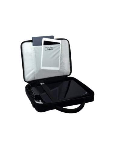 PORT DESIGNS | Courchevel | Fits up to size 17.3 " | Messenger - Briefcase | Black | Shoulder strap