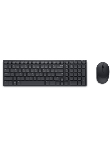 Dell | Silent Keyboard and Mouse | KM555 | Keyboard and Mouse Set | Wireless | US International (QWERTY) | Black | 2.4 GHz, Blu