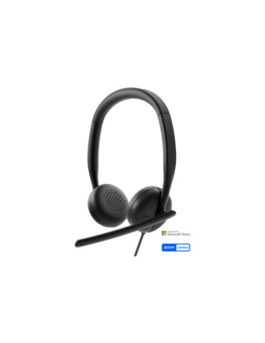 Dell | Headset | WH3024 | Built-in microphone | USB-C, USB-A | Black