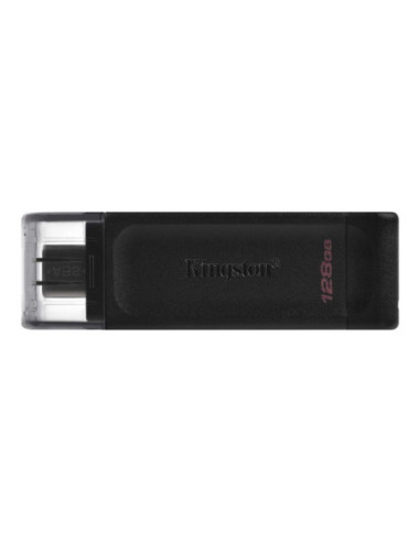 Kingston | USB Flash Drive | DataTraveler 70 | 128 GB | USB 3.2 Gen 1 Type-C | Black