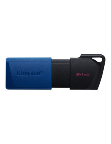 Kingston | USB 3.2 Flash Drive | DataTraveler Exodia M | 64 GB | USB 3.2 | Black/Blue