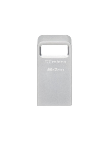 Kingston | USB 3.2 Flash Drive | DataTraveler micro | 64 GB | USB 3.2 | Silver