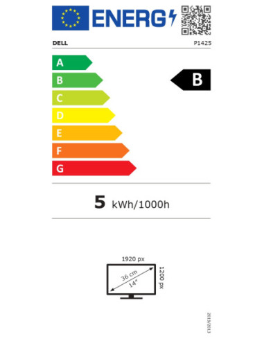 Dell | P1425 | 14 " | IPS | 16:10 | 60 Hz | 7...