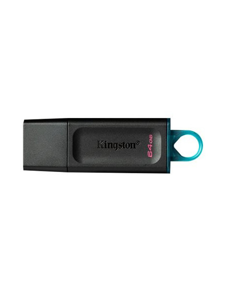 Kingston | DataTraveler Exodia USB Flash Drive | 64 GB | USB 3.2 Gen 1 | Black/Blue