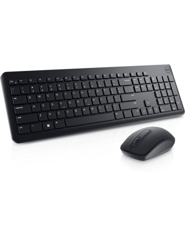 Dell | Keyboard and Mouse | KM3322W | Keyboard and Mouse Set | Wireless | Batteries included | Russian | Black | Wireless conne