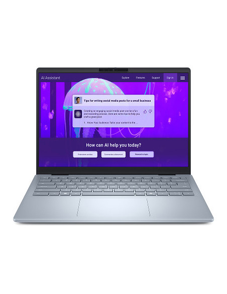 Dell 14 Plus DB14250/Ultra 7 256V/16GB/512GB SSD/14.0" 2.5K/Arc/FgrPr/WLAN + BT/US Backlit Kb/4 Cell/W11Pro/ 3yrs Prosupport