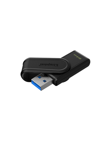 Kingston USB Flash Drive | DataTraveler Exodia S | 64 GB | USB 3.2 Gen 1 | Black