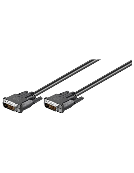 Goobay | DVI-D FullHD cable Dual Link, nickel plated | DVI-D male Dual-Link (24+1 pin) | DVI-D male Dual-Link (24+1 pin) | DVI 