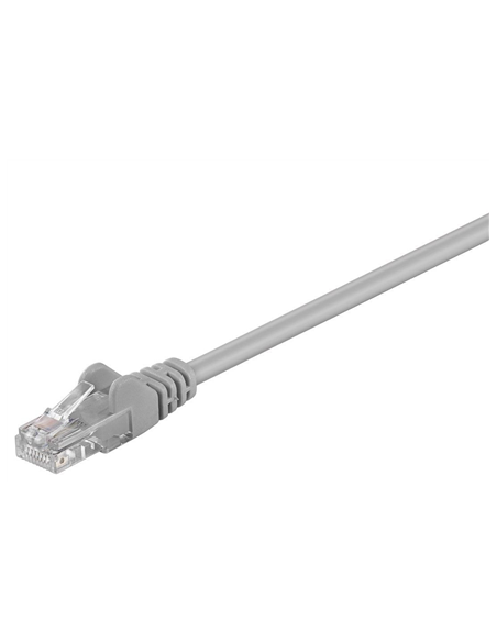 Goobay | CAT 5e patch cable, U/UTP | Grey RJ45 male (8P8C) | RJ45 male (8P8C)