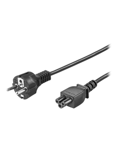 Goobay | Power supply cord (safety plug) | 93586 | Black Safety plug (type F, CEE 7/7) | Device socket C5