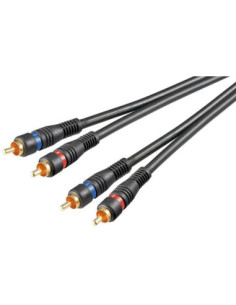 Goobay | Stereo RCA cable 2x RCA, double shielded | 50032