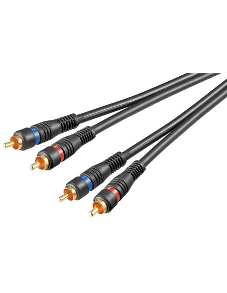 Goobay | Stereo RCA cable 2x RCA, double shielded | 50032