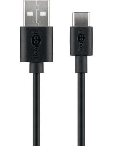 Goobay 59122 USB 2.0 cable (USB-C to USB A), black | Goobay | USB-C to USB-A
