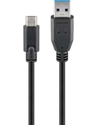 Goobay 71221 USB-C to USB A 3.0 cable, black, 2m | Goobay | USB-C to USB-A USB-C male | USB 3.0 male (type A)