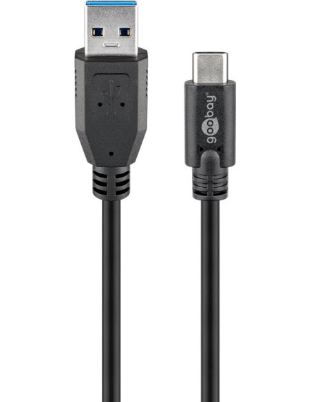 Goobay | Round cable | Sync & Charge Super Speed USB-C to USB A 3.0 charging cable | 67999 | USB 3.0 male (type A) | USB-C male