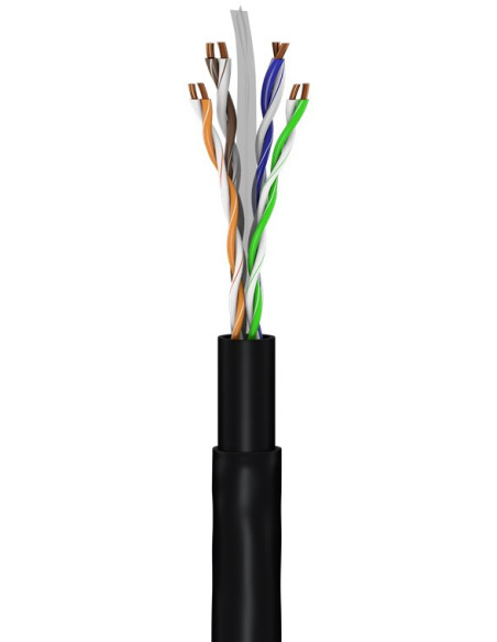 Goobay | CAT 6 Outdoor-patch cable, U/UTP | 94393 | Black RJ45 male (8P8C) | RJ45 male (8P8C)