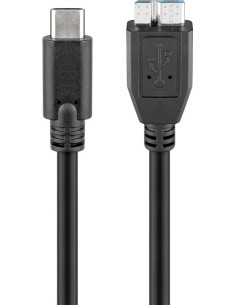 Goobay | Round cable | USB-C to micro-B 3.0 cable | 67995...