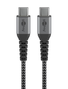 Goobay | USB-C to USB-C Textile Cable with Metal Plugs |...