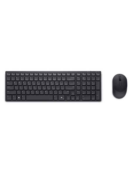 Dell | Silent Keyboard and Mouse | KM555 | Keyboard and Mouse Set | Wireless | Russian | Black | 2.4 GHz, Bluetooth 5.1 | Wirel