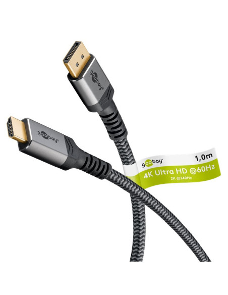 Goobay DisplayPort to HDMI Cable | 65268 | DisplayPort to HDMI