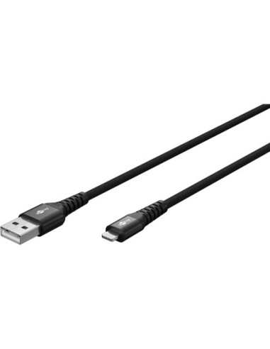 Goobay Lightning USB-A Supersoft Textile Cable...