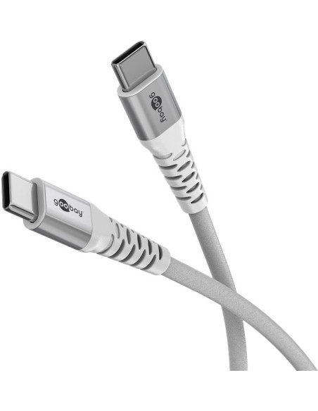 Goobay USB-C Supersoft Textile Cable with Metal Plugs | 70193