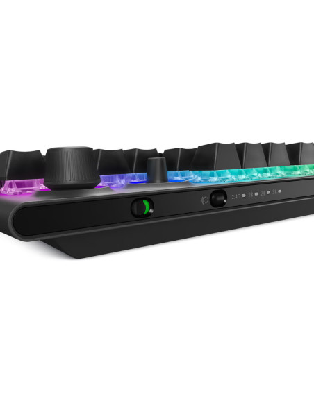 Dell | Alienware Tri-Mode AW920K | Wireless Gaming Keyboard | Wireless | RGB LED light | US | Bluetooth | Dark Side of the Moon