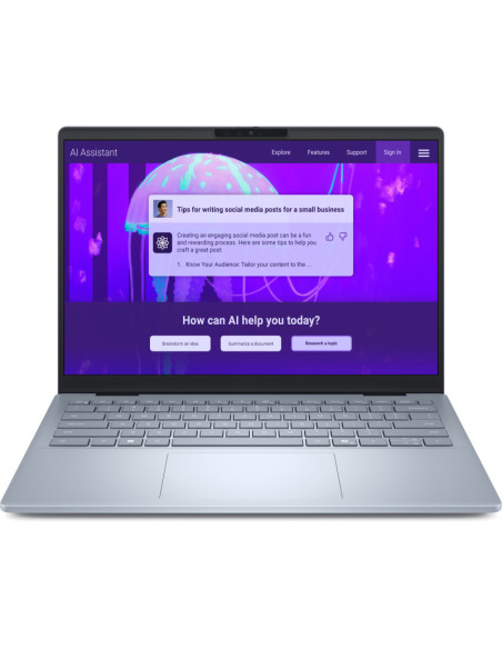 Dell 14 Plus DB14250/Ultra 7 256V/16GB/1TB/14.0" FHD+ Touch/Arc/FgrPr/WLAN + BT/US Backlit Kb/4 Cell/W11 Home/ 3yrs Prosupport