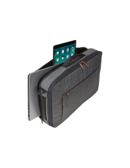 Case Logic | Era Hybrid Briefcase | Fits up to size 15.6 " | Messenger - Briefcase/Backpack | Obsidian | Shoulder strap