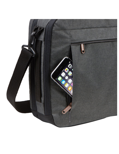 Case Logic | Era Hybrid Briefcase | Fits up to size 15.6 " | Messenger - Briefcase/Backpack | Obsidian | Shoulder strap