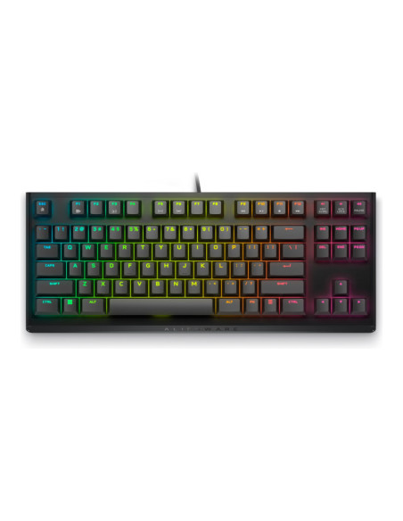 Dell Alienware Tenkeyless AW420K | Gaming Keyboard | Wired | EN | Dark Side of the Moon | CHERRY MX Red