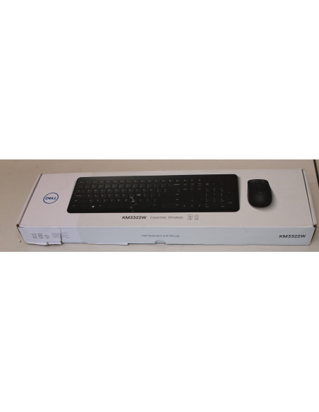 SALE OUT. | Dell | Keyboard and Mouse | KM3322W | Keyboard and Mouse Set | Wireless | Batteries included | US | DAMAGED PACKAGI