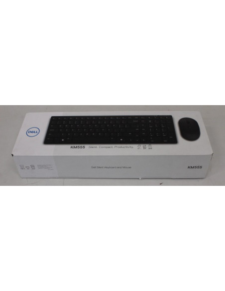 SALE OUT. Dell Silent Keyboard and Mouse - KM555 - Estonian (QWERTY) | Dell | Silent Keyboard and Mouse | KM555 | Keyboard and 